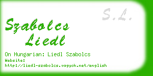 szabolcs liedl business card